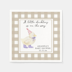 Serviette En Papier Baby-shower Canard Chanceux