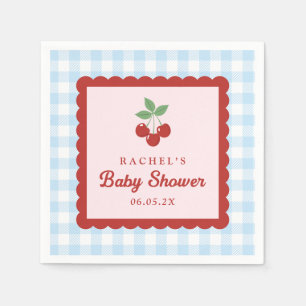 Serviette En Papier Baby Shower Cerise Sucré