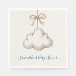 Serviette En Papier Baby Shower Cloud Nine