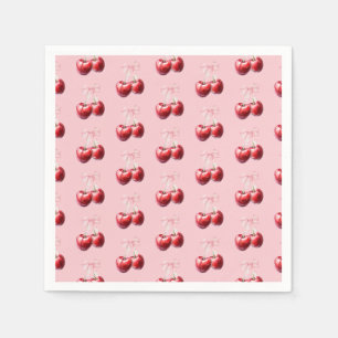 Serviette En Papier Baby shower Coquette Chic Cerry