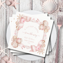 Baby shower côtier chic rose poire
