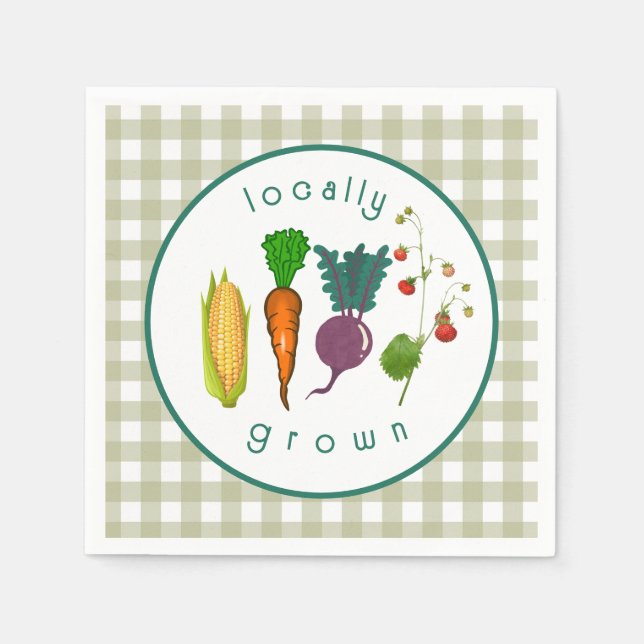 Serviette En Papier Baby shower cultivé localement (Devant)