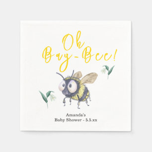 Serviette En Papier Baby shower d'abeilles miel