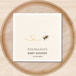 Serviette En Papier Baby shower d'abeilles personnalisé
