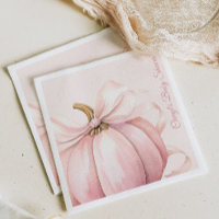 Baby shower d'aquarelle rose Citrouille