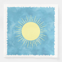 Baby shower d'aquarelle Sunshine Arrière - plan pe