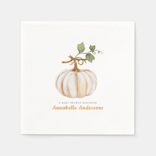 Serviette En Papier Baby shower d'automne Citrouille