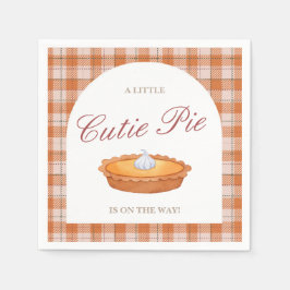 Serviette En Papier Baby shower d'automne Cutie Pie Napkin