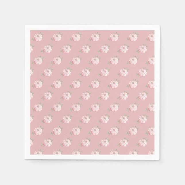 Serviette En Papier Baby shower d'automne de Pink Little Citrouille Mo (Devant)