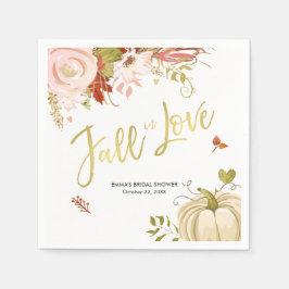 Serviette En Papier Baby shower d'automne nuptiale de Naples automne d