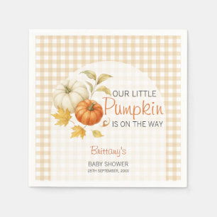 Serviette En Papier Baby shower d'automne petit Citrouille