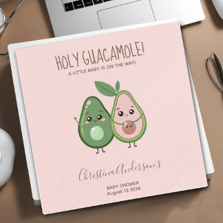 Serviette En Papier Baby shower d'Avocado rose Saint-Guacamole