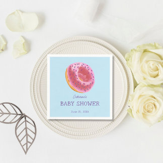 Serviette En Papier Baby shower de beigne