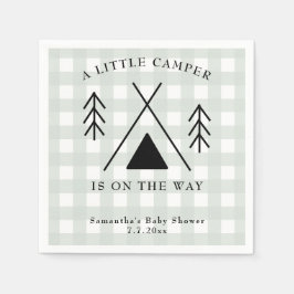 Serviette En Papier Baby shower de camping