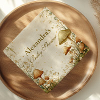 Baby shower de champignons de bois enchanté