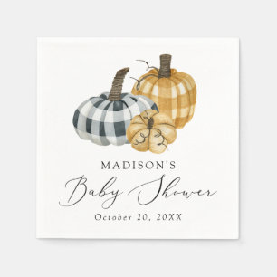 Serviette En Papier Baby shower de Citrouille Rustique