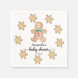 Serviette En Papier Baby shower de cookies de Noël