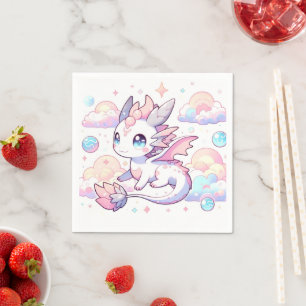 Serviette En Papier Baby shower de dragon doux