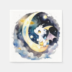 Serviette En Papier Baby shower de dragon mystique