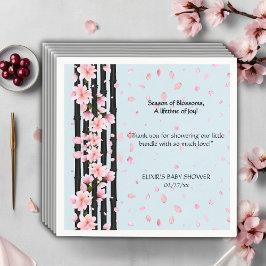 Serviette En Papier Baby shower de fleurs de cerisiers Sakura Spring