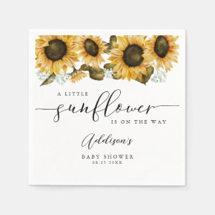 Serviette En Papier Baby shower de fleurs de soleil Boho