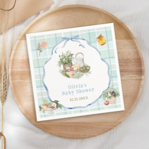Serviette En Papier Baby shower de garçons du marché des fermiers cult