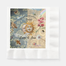 Baby shower de jardin cosmique Napkin