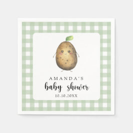Serviette En Papier Baby shower de la pomme de terre