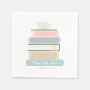 Serviette En Papier Baby shower de livre