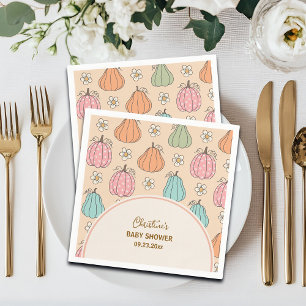 Serviette En Papier Baby shower de Motif couleur beige neutre