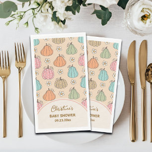 Serviette En Papier Baby shower de Motif couleur beige neutre