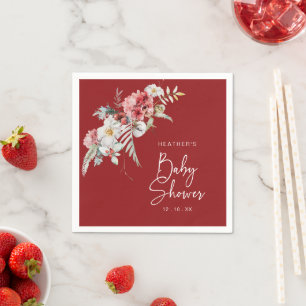 Serviette En Papier Baby shower de Noël