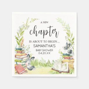 Serviette En Papier Baby shower de nouveau chapitre Storybook