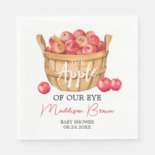 Serviette En Papier Baby shower de panier à pomme automne