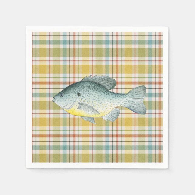 Serviette En Papier Baby shower de pêche Garçon Napkin (Devant)
