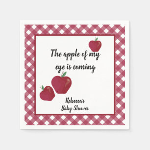 Serviette En Papier baby shower de pommes rouges