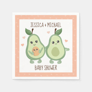 Serviette En Papier Baby shower de Saint-Guacamole d'Avocado