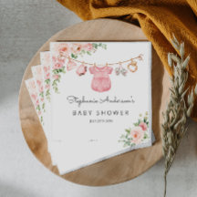 Baby shower de serviettes personnalisées pour bébé
