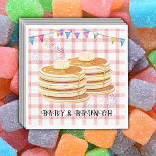 Serviette En Papier Baby shower de souffle festive pour bébés et brunc