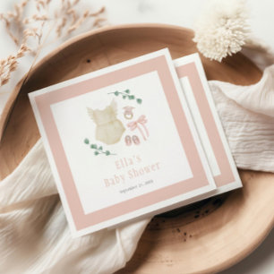 Serviette En Papier Baby shower de tenue Vintage Boho