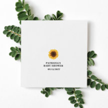 Baby shower de tournesol d'automne