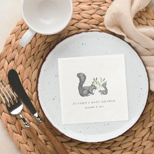 Serviette En Papier Baby shower des amis de Woodland