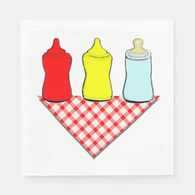 Serviette En Papier Baby shower d'été (Devant)