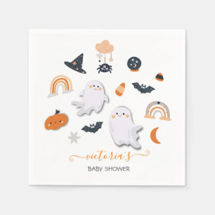 Serviette En Papier Baby shower d'Halloween de Little Boo
