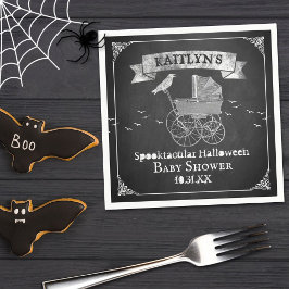 Serviette En Papier Baby shower d'Halloween vintage