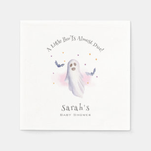 Serviette En Papier Baby shower d'Halloween Whimsical Little Boo