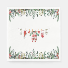Serviette En Papier Baby shower d'hiver