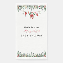 Serviette En Papier Baby shower d'hiver
