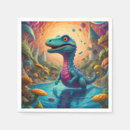 Serviette En Papier Baby shower Dino-Mite