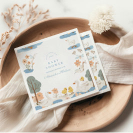 Serviette En Papier Baby shower d'oie